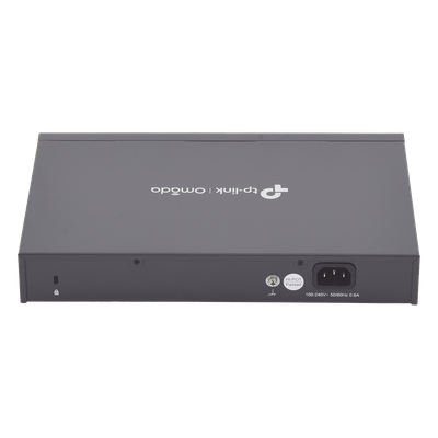 TP-LINK - Controladora de red / Gestión 500 equipos / Cloud SDN / 2 puertos Gigabit PoE af/at / Operación -40 a 50°C / 294x180x44 mm (9.65x5.91x1.73 in)