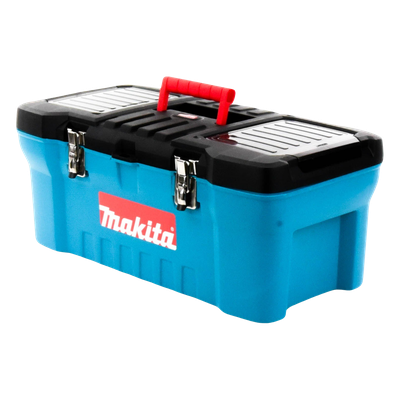 MAKITA - Caja de herramientas / 24" (1.97 pies) / Doble cerradura metálica / Bandeja desmontable / 60 x 25 x 30 cm