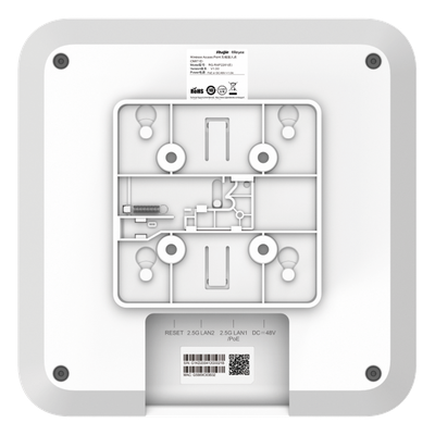 RUIJIE - Punto de Acceso Mesh / Wi-Fi 6 AX6000 / Doble Puerto 2.5G / 5.9 Gbps / 512 Clientes / 4x4 MU-MIMO / Interior en Techo