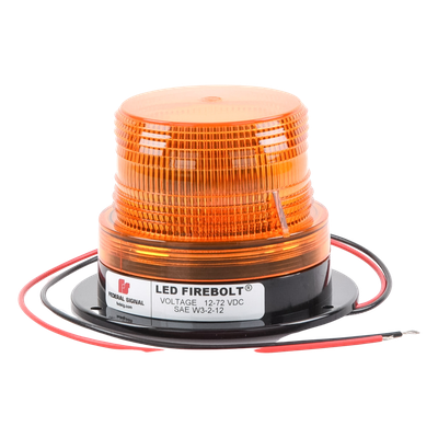 FEDERAL SIGNAL - Estrobo LED Ámbar / Bajo Perfil / 2 Joules / 12-72 Vcc / 2 W / 12.7 x 9.1 cm