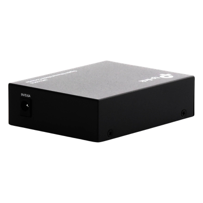 TP-LINK - Convertidor de Medios Fibra Óptica / Monomodo 20 km (12.4 mi) / Gigabit Ethernet RJ45 / Puerto SC / Plug and Play