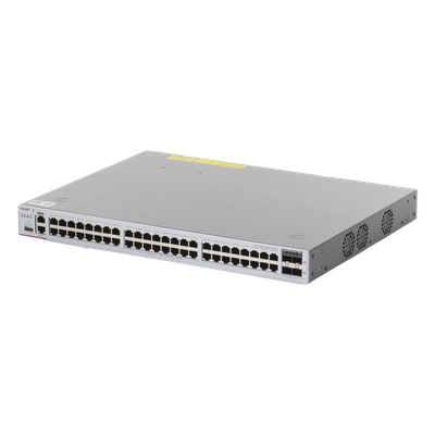 RUIJIE - Switch Core Capa 3 / 48 Puertos Gigabit / 4 SFP+ 10G / Capacidad 880 Gbps / Doble Fuente Modular / Gestión Cloud