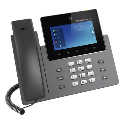 GRANDSTREAM - Videoteléfono IP pantalla táctil con android de 16 líneas, doble puerto Gigabit, PoE/PoE+