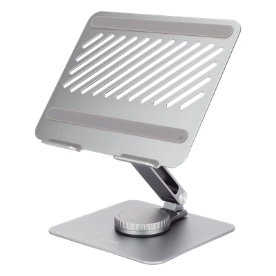 UGREEN - Soporte para Laptop / Giratorio 360° con Bloqueo / Aluminio / Carga 5 kg / 10 a 17.3 Pulgadas / Ajustable y Plegable