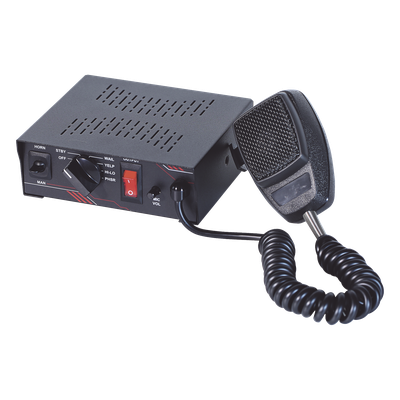 SIGNALPRO - Sirena Vehicular / 100 W / Multivoltaje 12~24 VCD / 6 Tonos Clásicos / Micrófono Integrado / Certificación SAE J1849