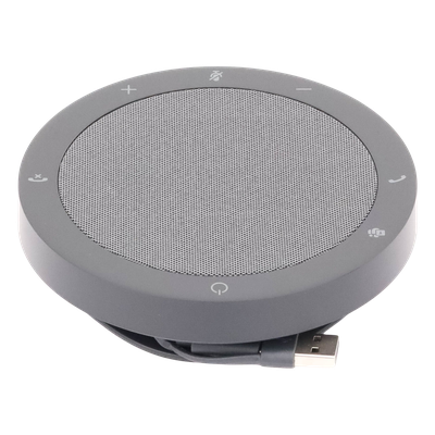 JABRA - Altavoz de Conferencia / 4 Micrófonos MEMS / Alcance 2.3 m (7.5 ft) / Sala hasta 4.5 x 4.5 m (14.76 x 14.76 ft) / Cancelación de Eco Acústico / USB-C