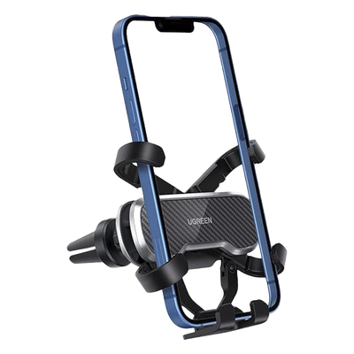 UGREEN - Soporte para Teléfono Automotriz / Rejilla de Ventilación / Rotación 360° / Tecnología Gravity Drive / 5 Puntos de Sujeción / Ancho 65-80 mm