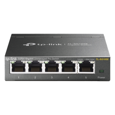 TP-LINK - Switch Easy Smart / 5 Puertos Gigabit / 5 Gbps / 32 VLANs / Sin Ventilador / QoS / IGMP Snooping