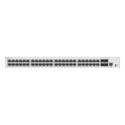 HUAWEI - Switch PoE Administrable Capa 3 / 48 Puertos Gigabit PoE / 4 Uplink 10GE SFP+ / PoE Perpetuo / 380W / iStack / ERPS