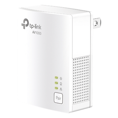 TP-LINK - Kit Adaptador Powerline / Gigabit Ethernet 1000 Mbps / HomePlug AV2 / Alcance 300 m (984.2 ft) / Plug and Play / 1 Puerto RJ45 / Ultra Compacto