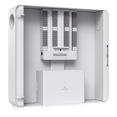 UBIQUITI - Panel Central de Alarma IP / 32 Zonas Cableadas / 2 Salidas de Relé / 6 Salidas Auxiliares 12V DC / PoE++ / Batería de Respaldo SLA