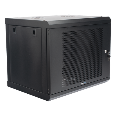 LINKEDPRO - Gabinete de Pared 9U / 19'' / 455 mm (17.9'') Profundidad / Acero Reforzado / Carga 80 kg