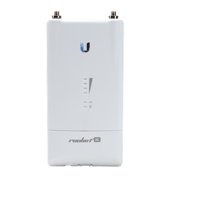 UBIQUITI - Radio Estación Base / 5 GHz / 500 Mbps / Gigabit Ethernet / Dual RP-SMA / -40°C a 80°C (-40°F a 176°F)