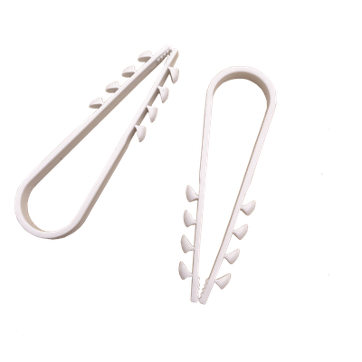 LINKEDPRO - Clips Sujetadores de Plástico / 100 Piezas / Diámetro 19 a 25 mm / Fijación en Pared / UTP, Coaxial y Eléctrico