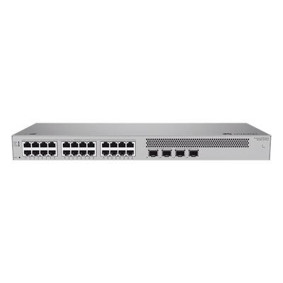 HUAWEI - Switch Capa 2 Administrable / 24 Puertos Gigabit / 4 Puertos SFP+ 10GE / Capacidad 98 Gbps / Tasa Reenvío 73 Mpps / Gestión Web, App y Nube