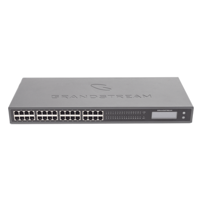 GRANDSTREAM - Adaptador VoIP / 32 FXS / 2x Telco 50-pin / Gigabit Ethernet / 1U Rack / 17.3 x 7.3 x 1.7 in