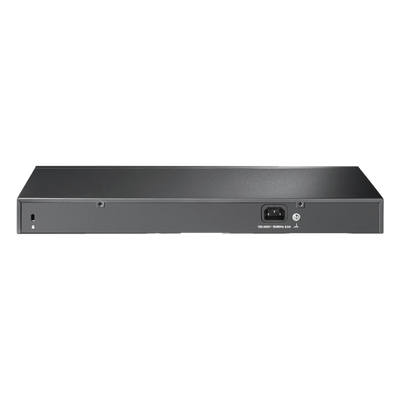 TP-LINK - Switch PoE Administrable / 26 Puertos RJ45 Gigabit / 2 Puertos SFP / 24 Puertos PoE 802.3af/at / 250W PoE / 56 Gbps / 41.7 Mpps