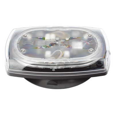 ECCO - Minibar LED / 10 Pulgadas / 48 LEDs / 91 Patrones de Destello / 12-24 VDC / Base Magnética / Lente Transparente