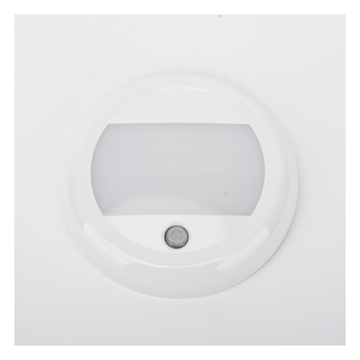 ECCO - Luz LED de Cortesía Circular / 750 Lúmenes / Sensor PIR / 12-24 V / IP67 / 5.1' Ancho