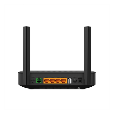 TP-LINK - ONU/ONT Router Wi-Fi 6 / AX3000 Dual Band / 1 Puerto PON SC/APC / 4 Puertos Gigabit / 1 Puerto FXS VoIP / EasyMesh / AgiNet Cloud