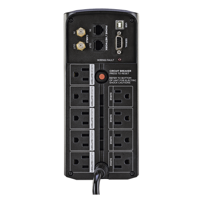 CYBERPOWER - UPS Línea Interactiva / 850 VA / 510 W / 9 Tomas NEMA 5-15R / Pantalla LCD / Supresión 1080 J / Mini Torre