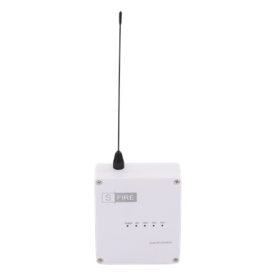 SFIRE - Receptor Inalámbrico / 2500 m (8202.1 ft) de Alcance / 4 Salidas de Relevador Tipo C / Frecuencia 433.92 MHz / Operación -20°C a +80°C