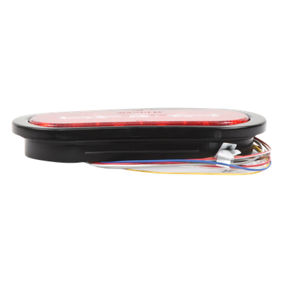 ECCO - Luz Multifuncional Trasera para Camiones / 69 Patrones de Destello / 12-24 V / IP67 / SAE Class I / 5.4" x 5.4"