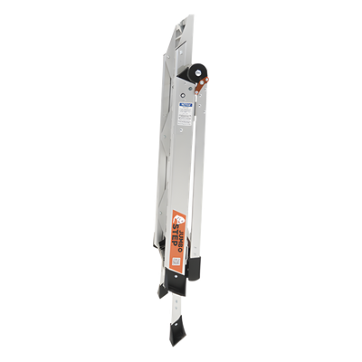 LITTLE GIANT LADDER SYSTEMS - Escalera de Tijera / 3 Peldaños Jumbo / Altura 0.67 m (2.2 ft) / Capacidad 170 kg (375 lbs) / Barra Anti-caídas / Almohadillas Antideslizantes