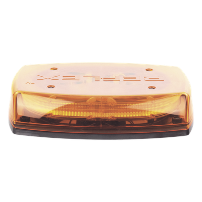ECCO - Mini Barra de Luces LED / Ámbar / 4 Módulos 6 LED / 35 Patrones / IP65 / 12-24 VCC / Montaje Permanente
