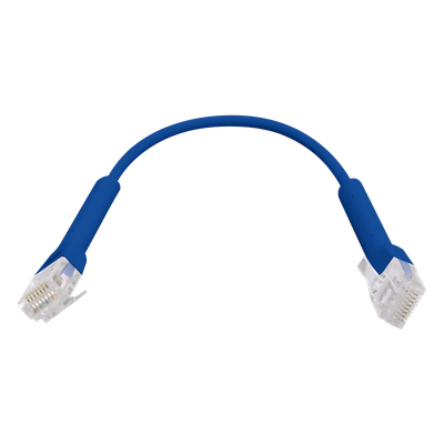 UBIQUITI - Cable Ethernet Patch / Cat6 / 22 cm (0.72 ft) / Conector RJ45 Flexible / Azul