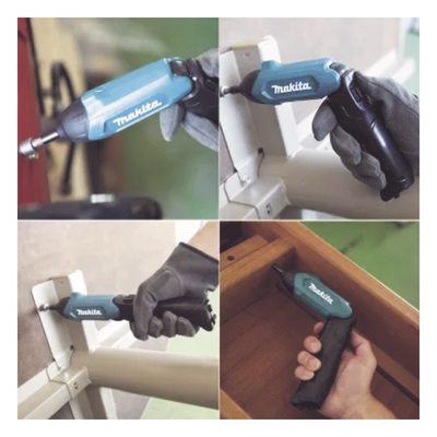 MAKITA - Atornillador Reversible / 3.6V Li-Ion / 220 RPM / 6.0 N.m Torque / 81 Puntas / Cargador USB / Doble Posición