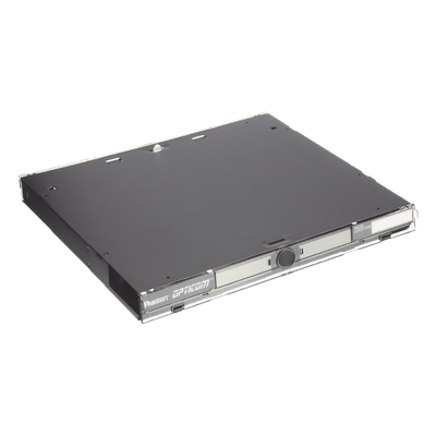 PANDUIT - Panel de Distribución de Fibra Óptica, Acepta 3 Placas FAP o FMP, Bandeja Deslizable, Hasta 72 Fibras, Color Negro, 1UR