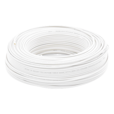 SFIRE - Cable para Alarma / 4 Conductores / 22 AWG / CCA / 100 m (328 ft) / Retardante a la Llama / Blanco