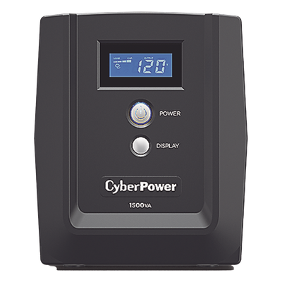 CYBERPOWER - UPS Línea Interactiva / 1500 VA / 900 W / AVR 86-148 Vca / 8 Salidas NEMA 5-15R / Supresión 245 J / LCD