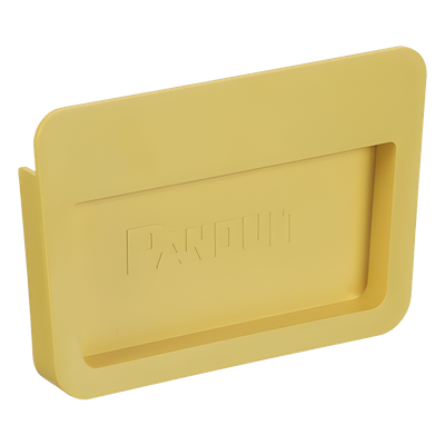 PANDUIT - Tapa Final para Canaleta / 6x4 / Instalación a Presión / Radio de Curvatura 50.8 mm / PVC Rígido y ABS / Amarillo