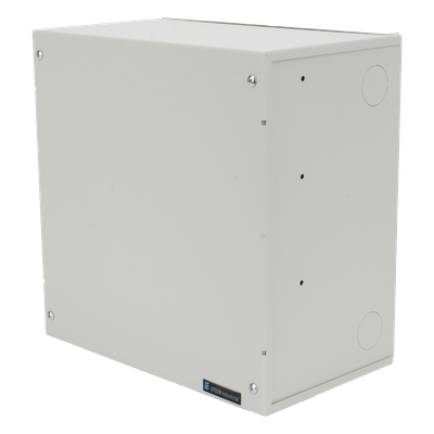 LINKEDPRO - Gabinete Metálico de Resguardo / 26 x 15 x 26 cm / Lámina Frío Calibre 22 / Cerradura Frontal / 4 Accesos de Cableado / Interior / Blanco