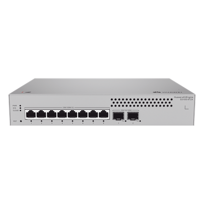 HUAWEI - Switch de Acceso Administrable Capa 2+ / 8 Puertos Gigabit / 2 Puertos 10GE SFP+ Uplink / 56 Gbps / 42 Mpps