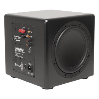 TRUAUDIO - Subwoofer compacto de 12 in |  2 radiadores pasivos | amplificador interno de 350W
