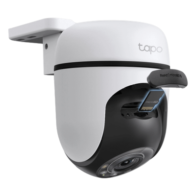 TP-LINK - Cámara PTZ IP / 2K 3 Megapixel / 360° Panorámica Horizontal / 130° Vertical / Visión Nocturna Color / IR 29.9 m (98 ft) / Wi-Fi 2.4 GHz / IP65