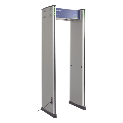 ACCESSPRO - Detector de Metales de 18 zonas/ Uso en Interior/Programación con Control Remoto / Contador de Personas