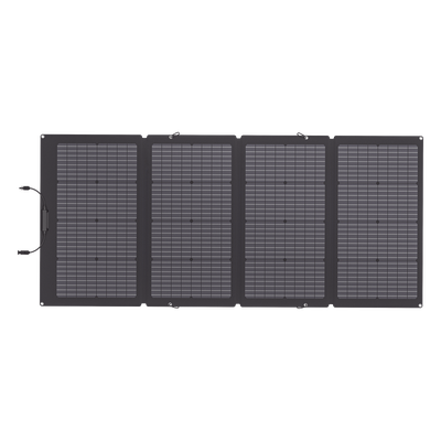 ECOFLOW - Módulo Solar Portátil y Flexible de 220W Recomendado para Estaciones Portátiles EFD330, EFD350 ó EFD500 / Ajuste de Ángulo / Carga Eficiente / Incluye Cable XT60 a MC4