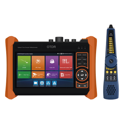 EPCOM - Tester Profesional OTDR y Video / Alcance 150 km / Pantalla 5.4" Táctil / 4K/8K / PoE Integrado / Wi-Fi / VFL / Medidor de Potencia Óptica