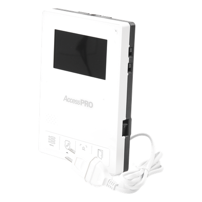 ACCESSPRO - Monitor LCD Adicional / Pantalla 4.3 Pulgadas / Control Touch / Comunicación Bidireccional / Apertura de Puerta / Alimentación 110-240 VCA