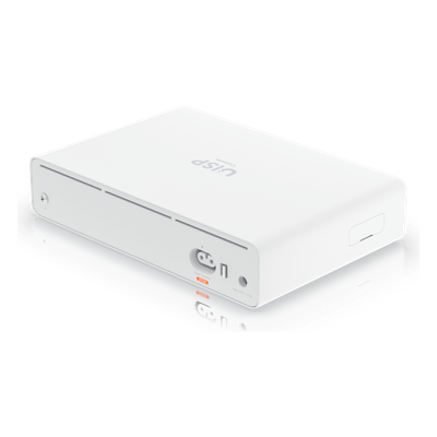 UBIQUITI - Consola Gateway-Switch / 8 Puertos LAN GbE RJ45 / 2 Puertos SFP+ 10G / Router WAN 1GbE / Rendimiento 8,500 Mbps / SSD 128 GB / Montaje Rack 1U