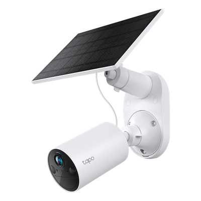 TP-LINK - Kit Cámara Solar IP / 2K 3MP / Visión Nocturna Color / Batería 6400 mAh 180 Días / IP65 / Detección IA Personas / Audio Bidireccional