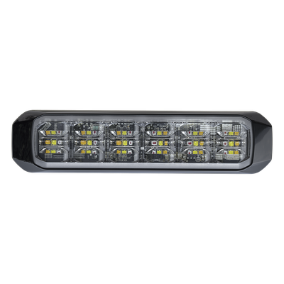SIGNALPRO - Luz Auxiliar LED / 18 LEDs Tricolor / SAE J845 Clase 1 / IPX7 / 28 Patrones / 12 VCD / 100°