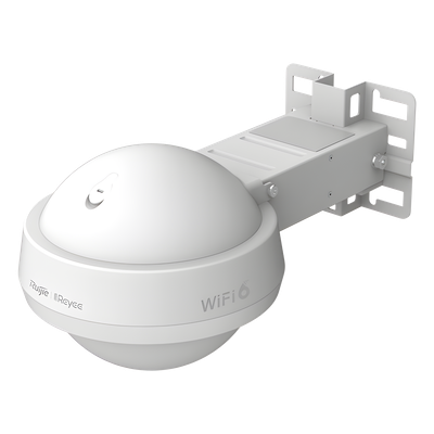 RUIJIE - Punto de Acceso Mesh Wi-Fi 6 Exterior / IP68 / Omnidireccional / PoE In + SFP Uplink Gigabit / MU-MIMO 2x2 / 512 Clientes / 2400 Mbps en 5 GHz