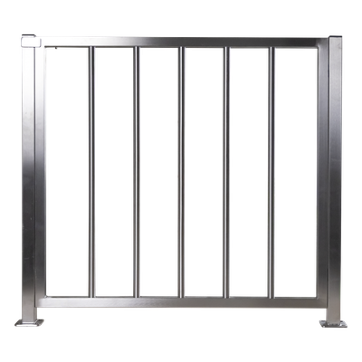 ACCESSPRO - Puerta de Medio Cuerpo / Acero Inoxidable / 100 cm (3.3 ft) Ancho / 90 cm (2.9 ft) Alto / Control de Acceso