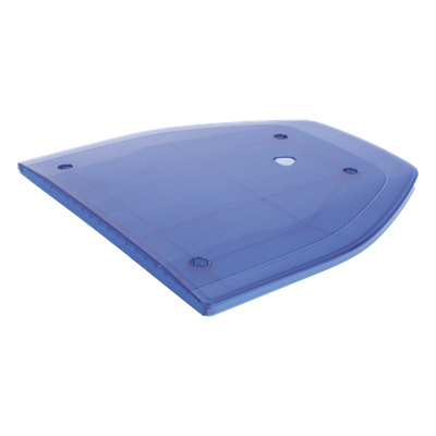 SIGNALPRO - Domo Lateral de Reemplazo / Perfil Bajo / Resistente UV / Color Azul / Compatible con Barra SP216