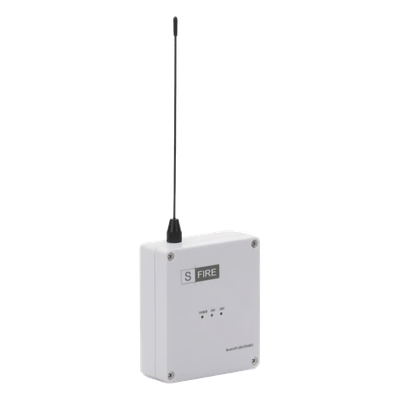 SFIRE - Transmisor Inalámbrico / Alcance 2500 m (8202.1 ft) / 2 Contactos Secos NA / 433.92 MHz / 12 Vcc / IP para Alarmas
